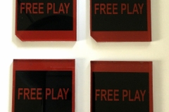 Williams Free Play Coin Plates
